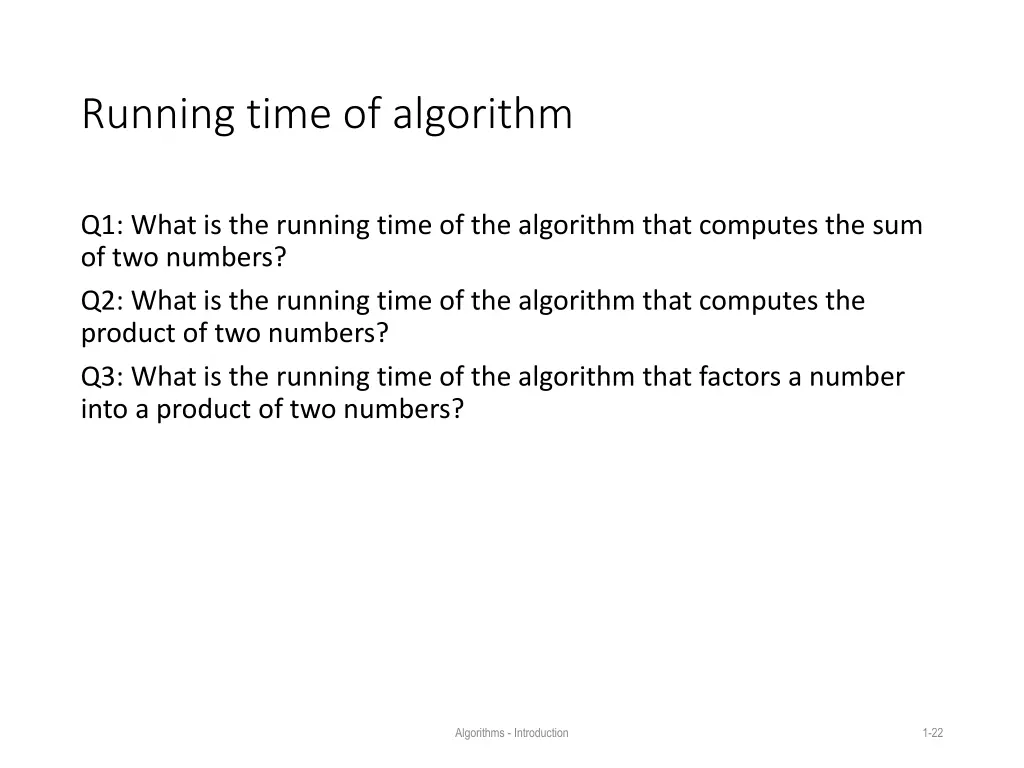 running time of algorithm 3