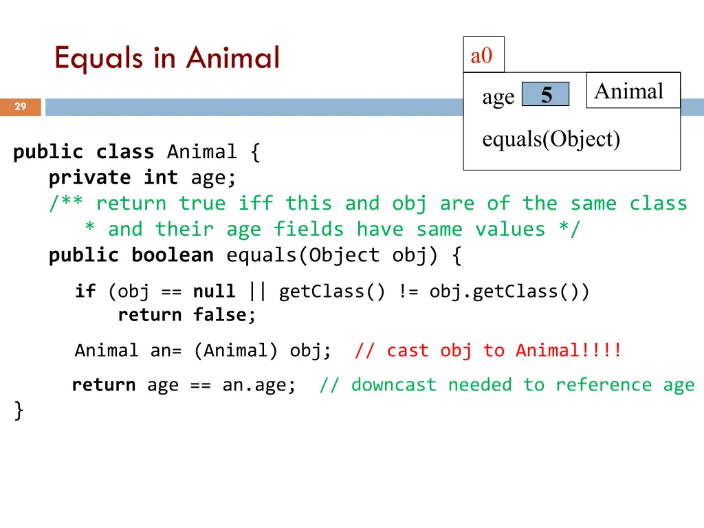 equals in animal 1