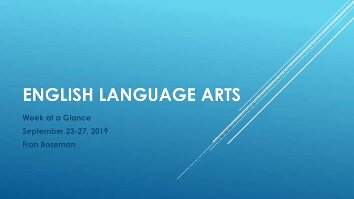 english language arts