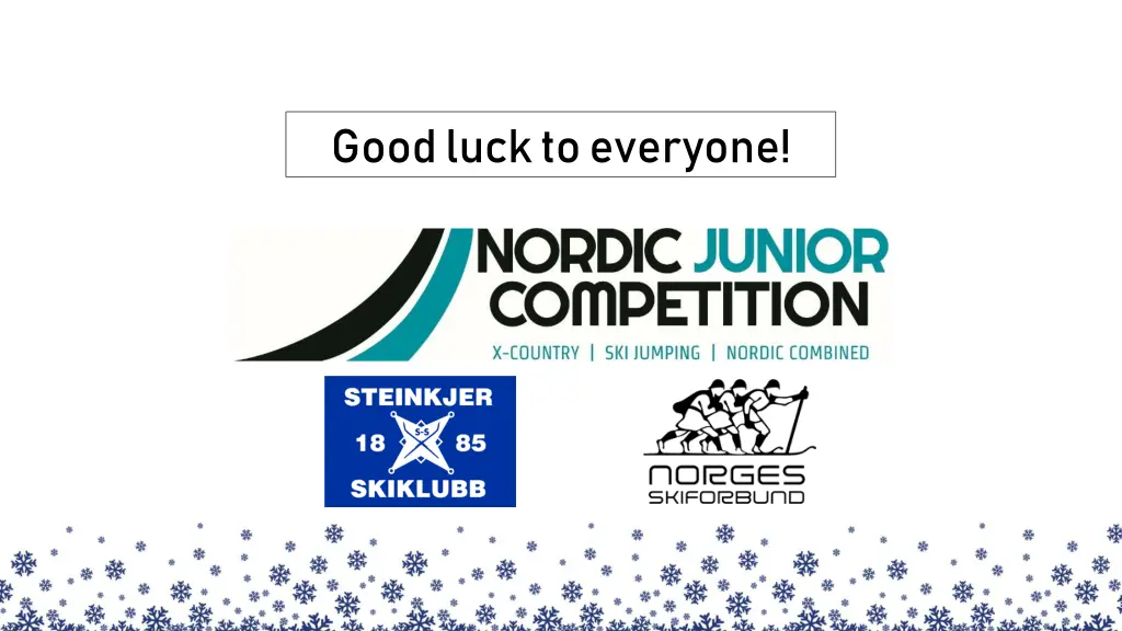 good luck to everyone