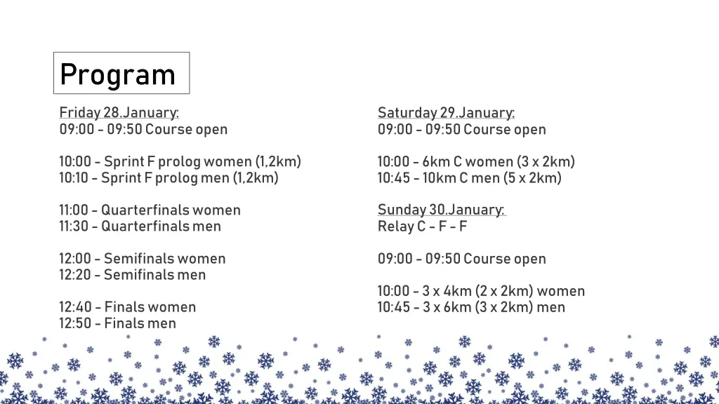 program