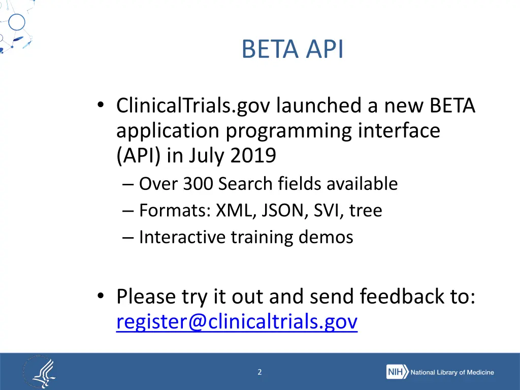 beta api
