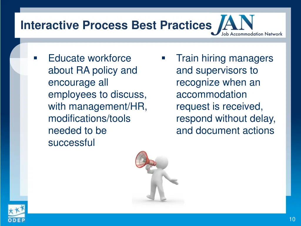 interactive process best practices