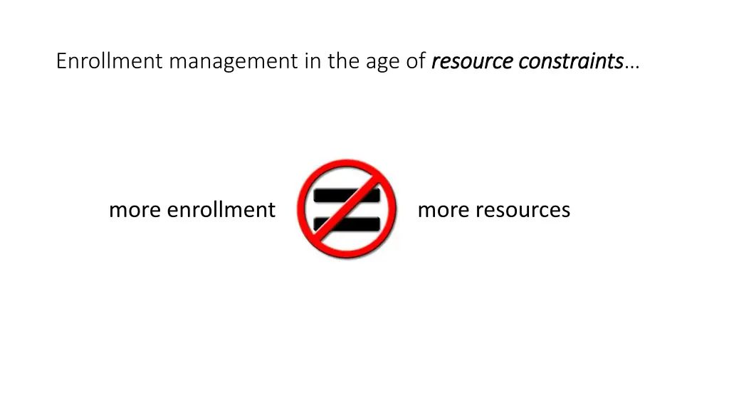 enrollment management in the age of resource 1