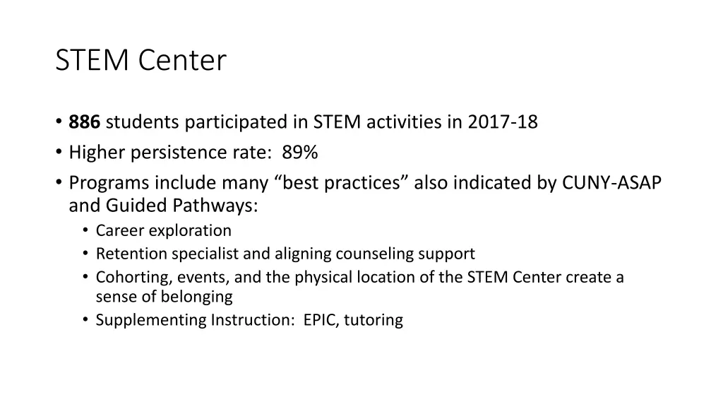 stem center