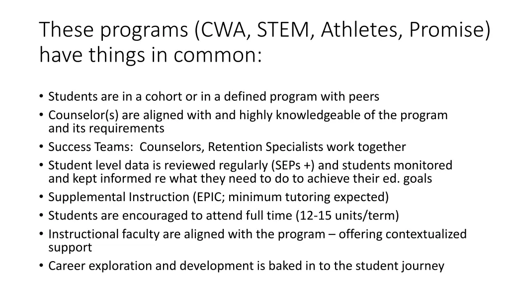 these programs cwa stem athletes promise have