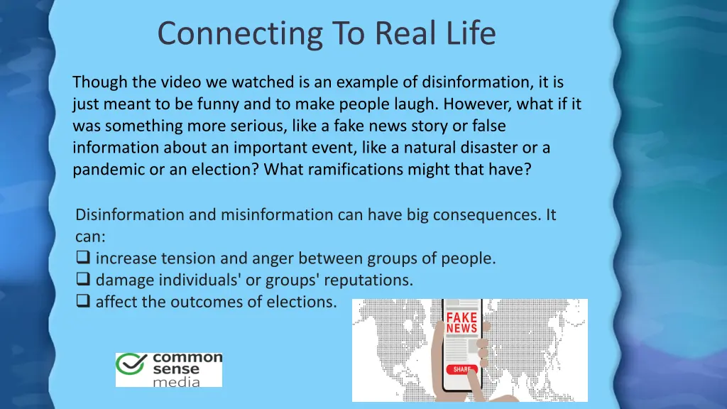 connecting to real life