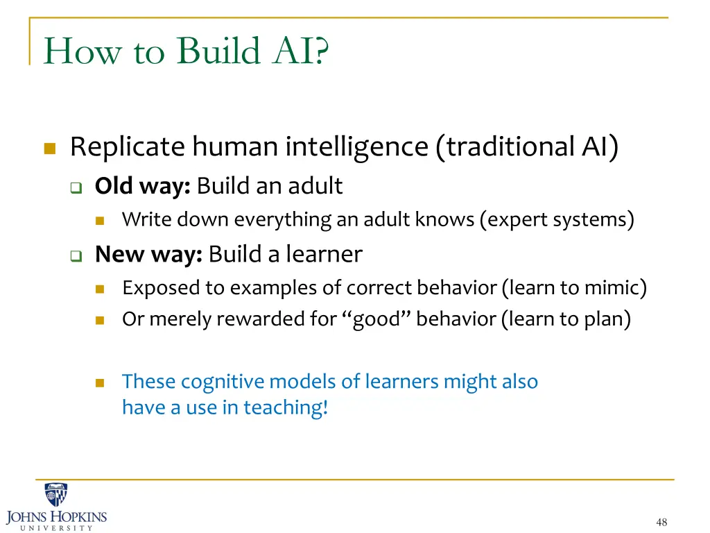 how to build ai