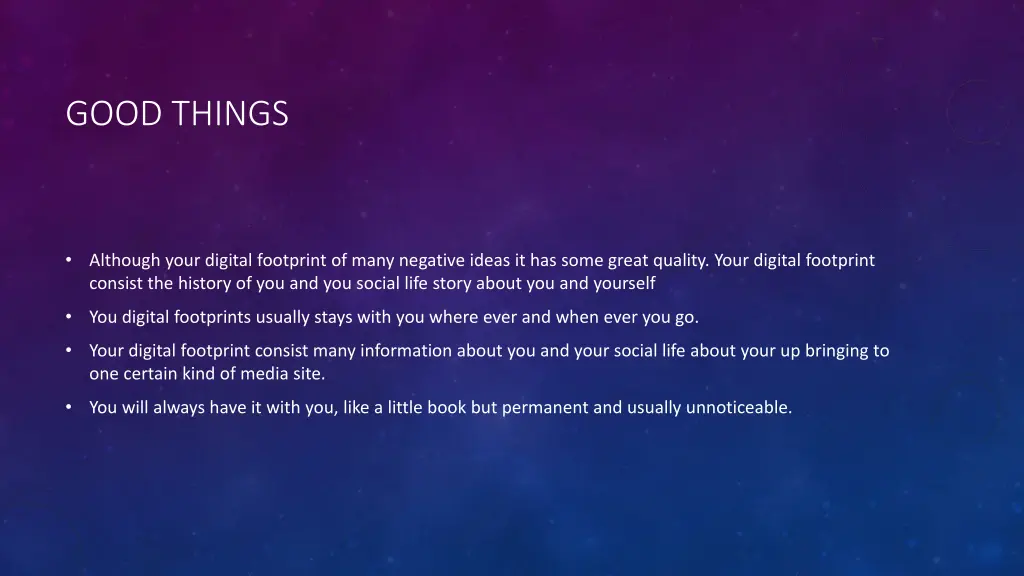 good things