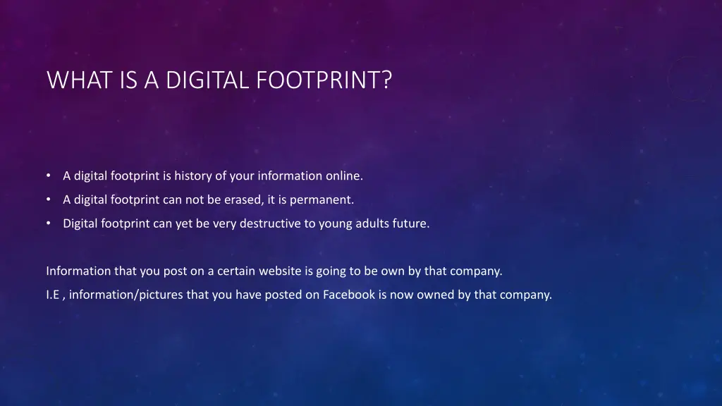 what is a digital footprint
