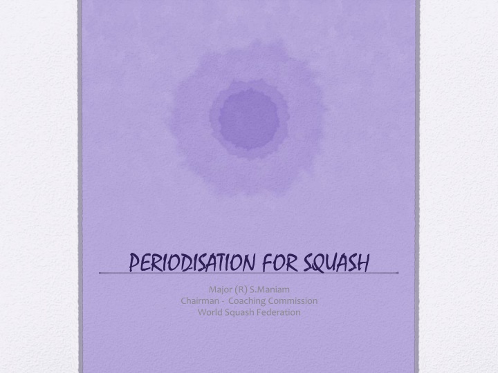 periodisation for squash
