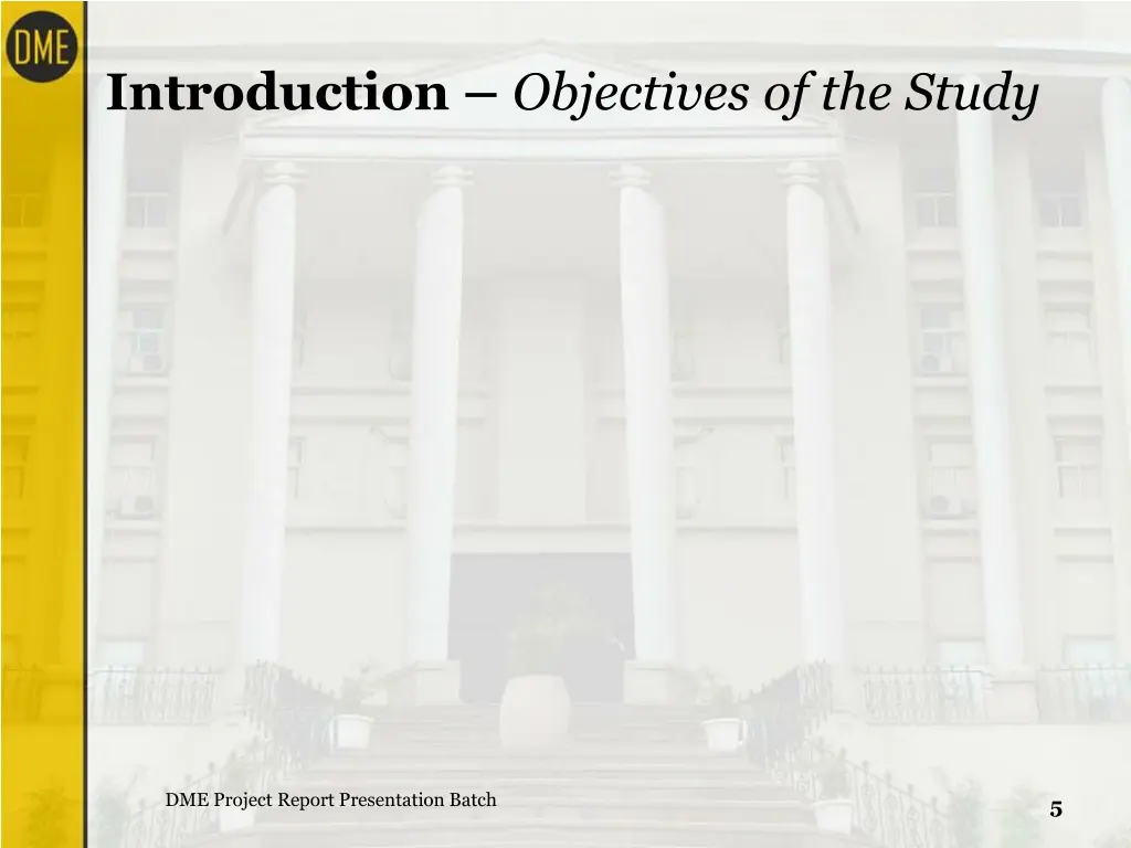 introduction objectives of the study
