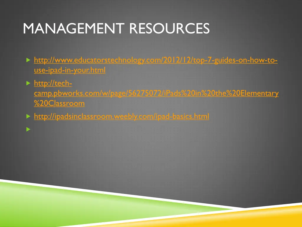 management resources