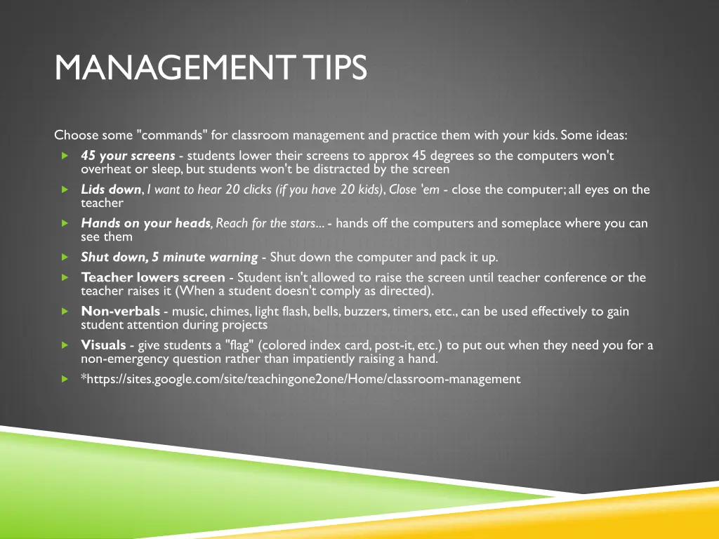 management tips