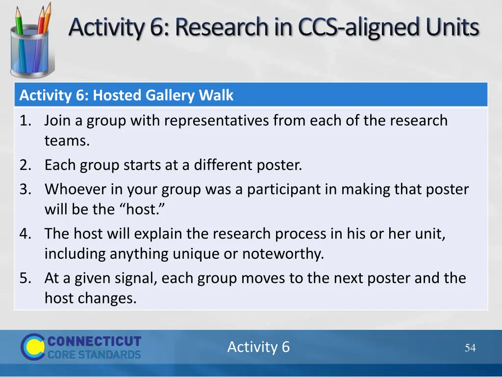 activity 6 research in ccs aligned units 2