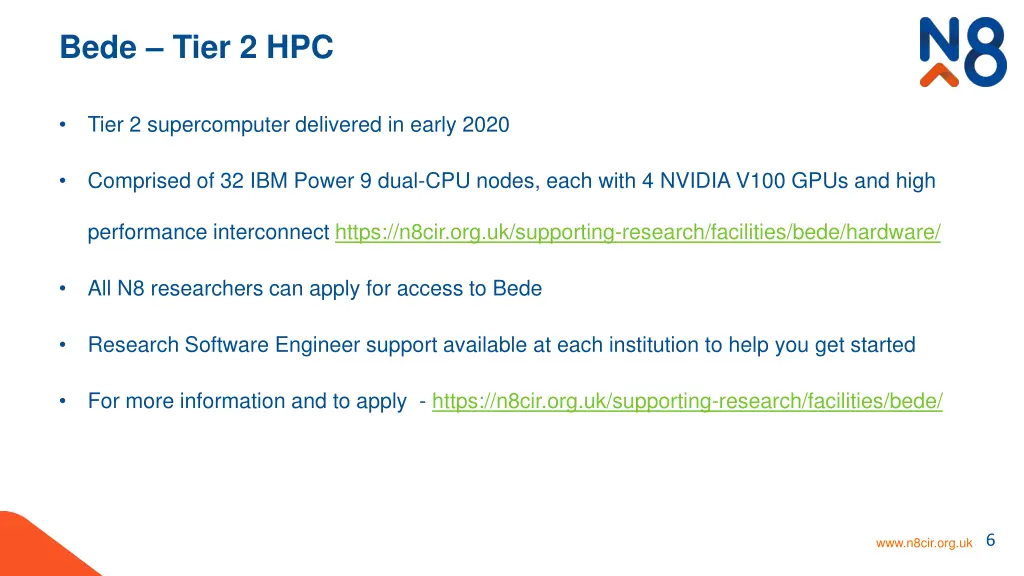 bede tier 2 hpc