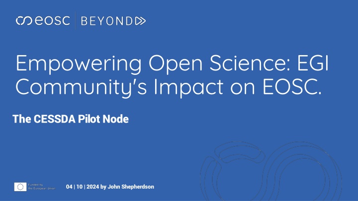 empowering open science egi community s impact