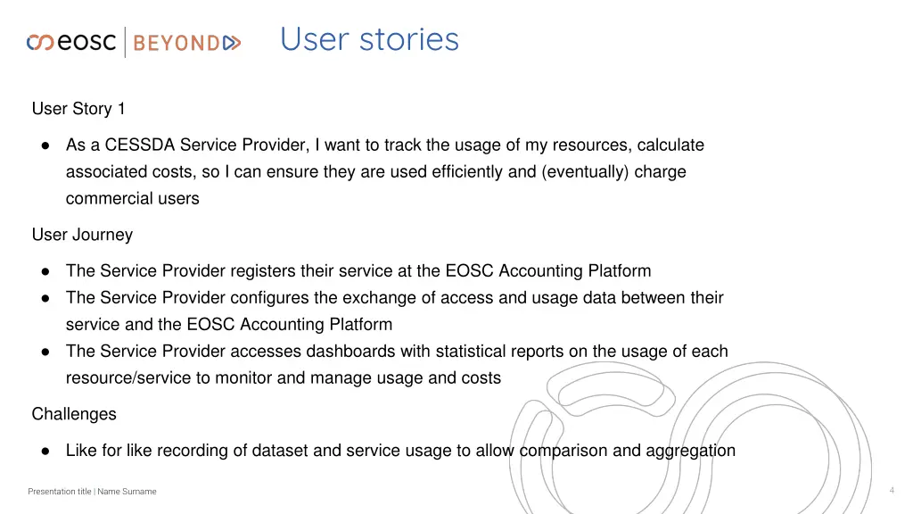 user stories
