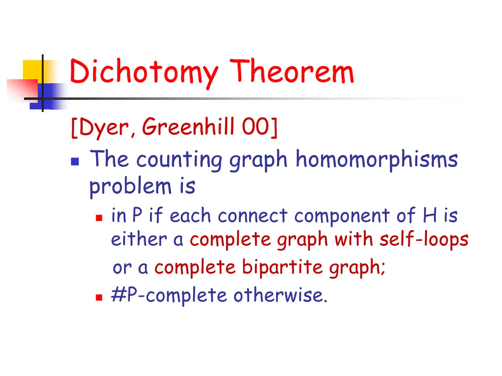 dichotomy theorem
