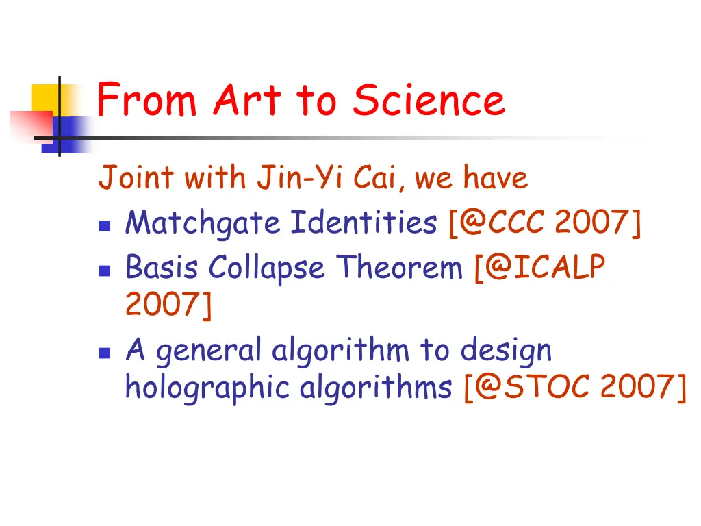 from art to science