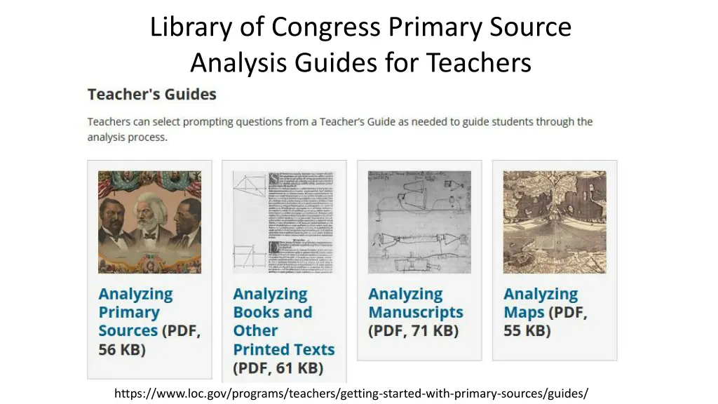 library of congress primary source analysis