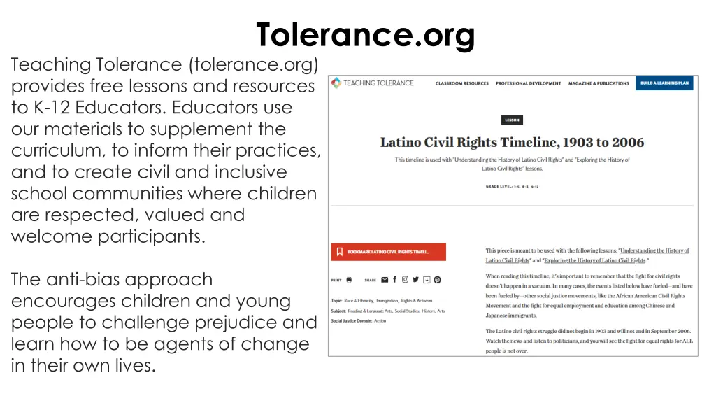 tolerance org