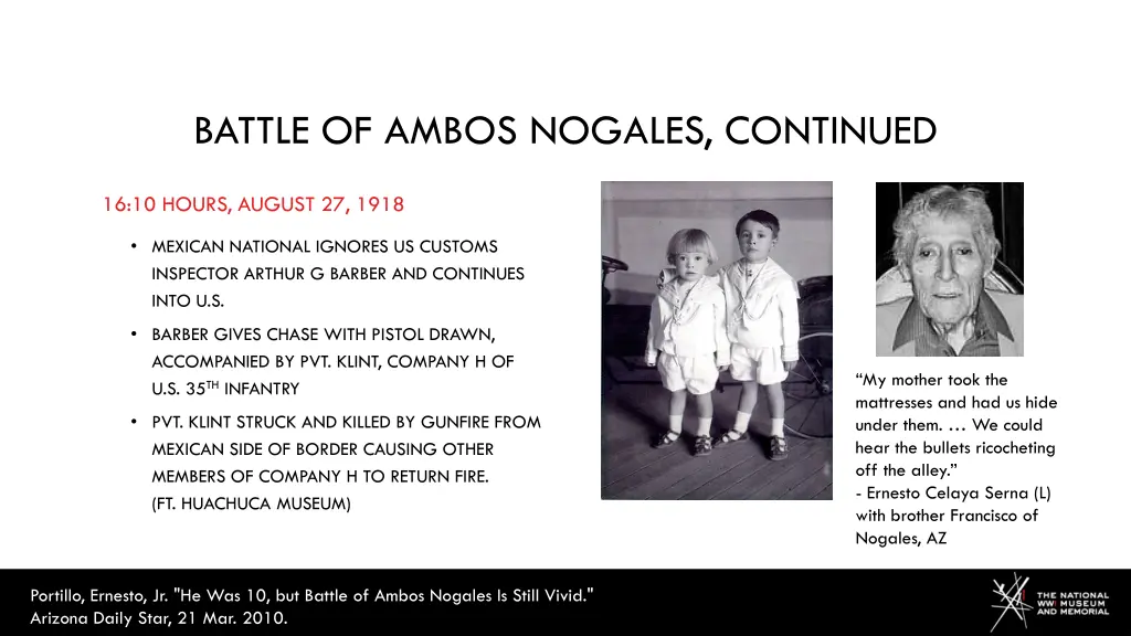 battle of ambos nogales continued