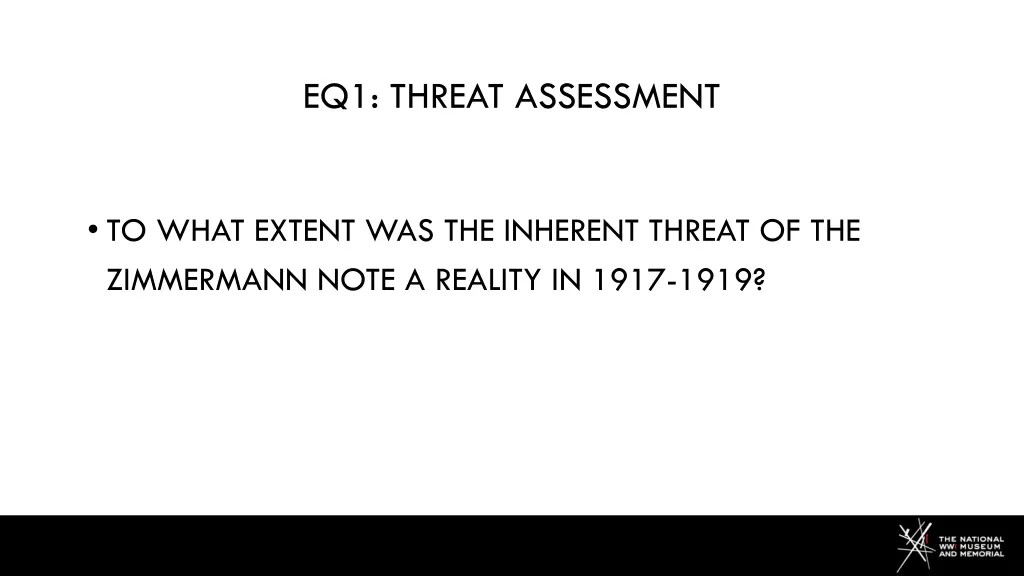eq1 threat assessment