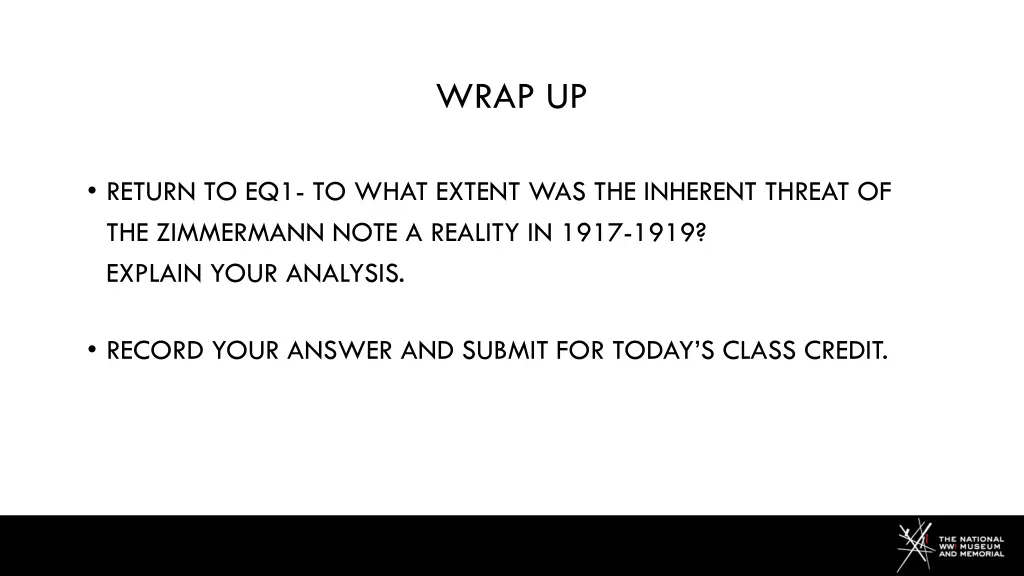 wrap up