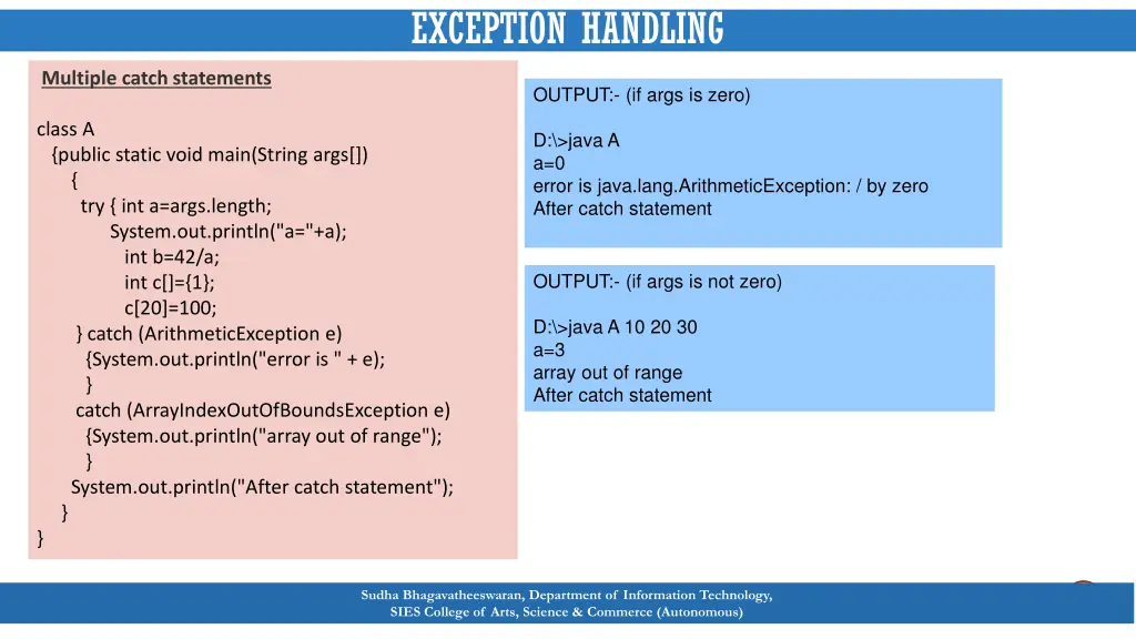 exception handling 4