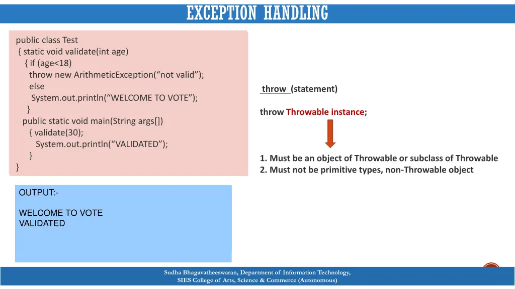 exception handling 5