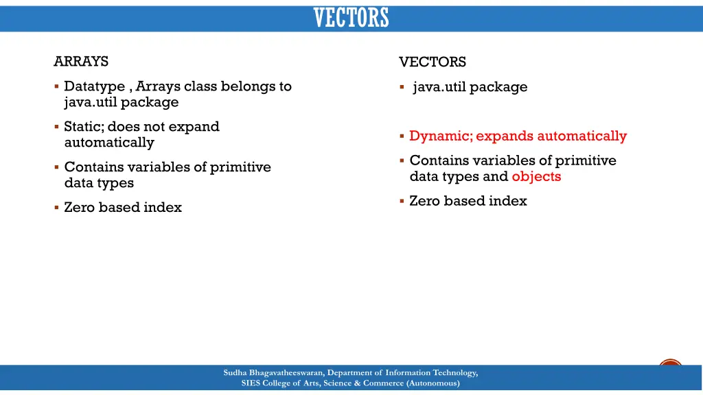 vectors
