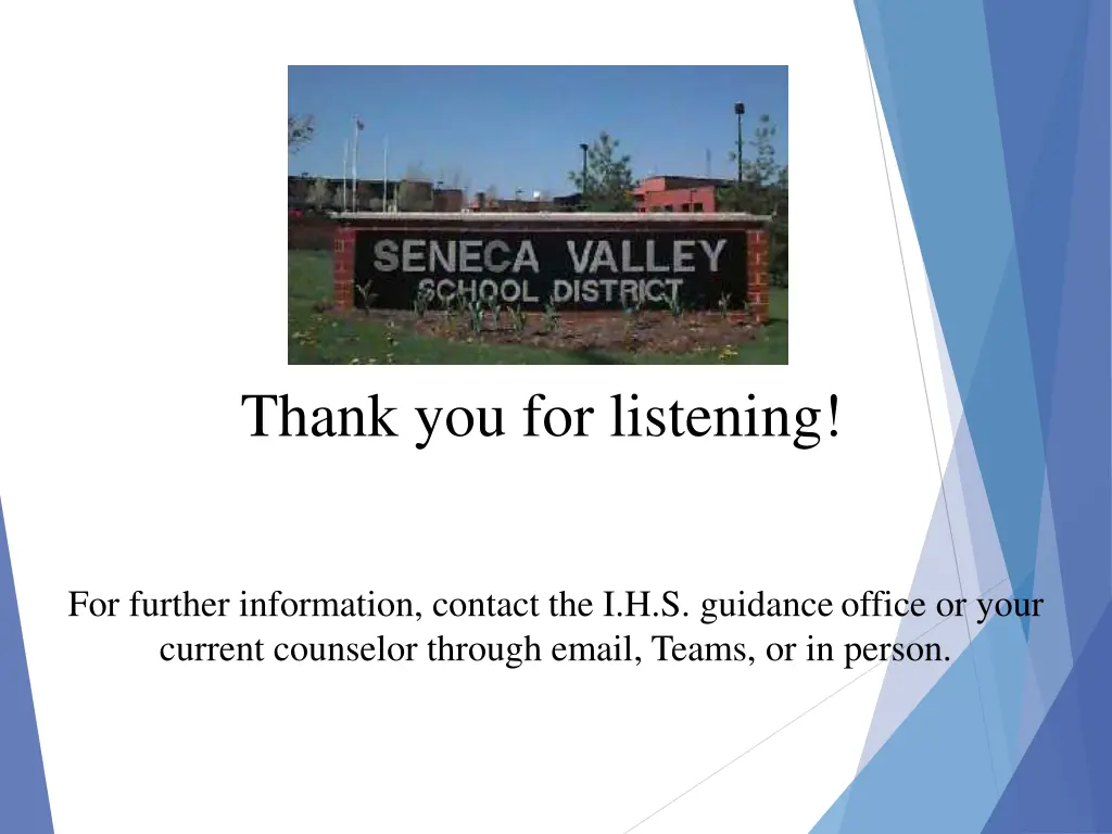 thank you for listening