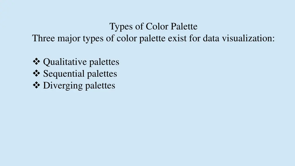 types of color palette