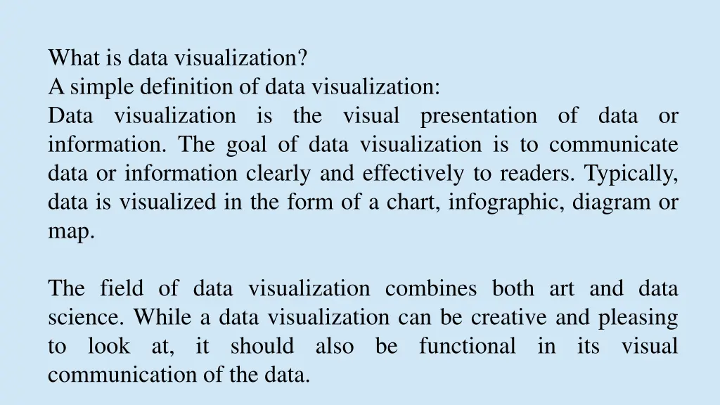 what is data visualization a simple definition