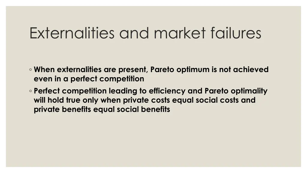 externalities and market failures 1
