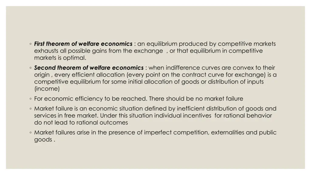 first theorem of welfare economics an equilibrium