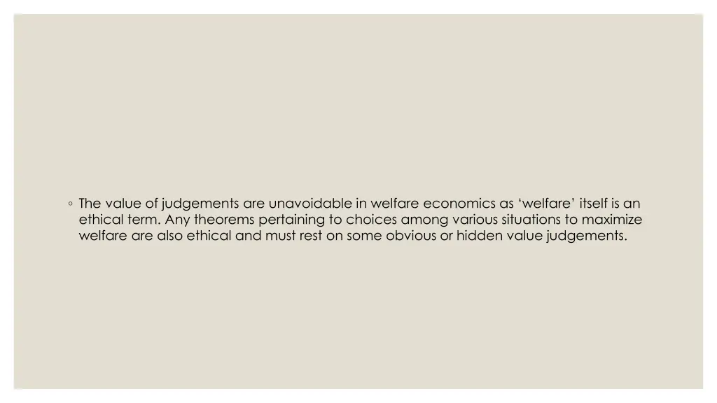 the value of judgements are unavoidable