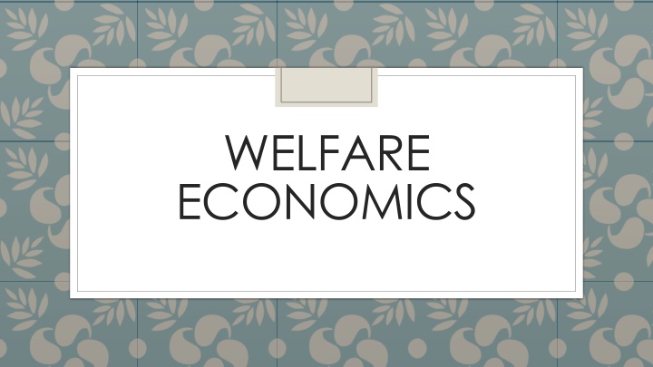 welfare economics