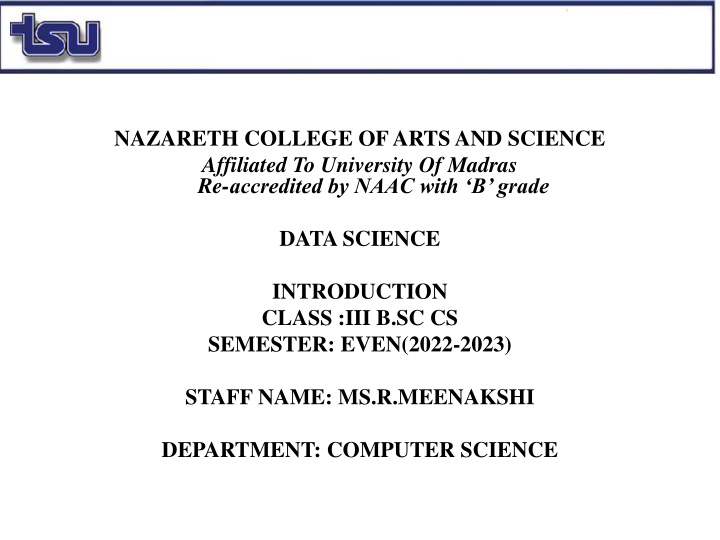 nazareth college of arts and science affiliated
