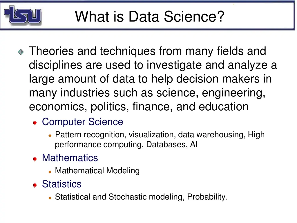 what is data science 1