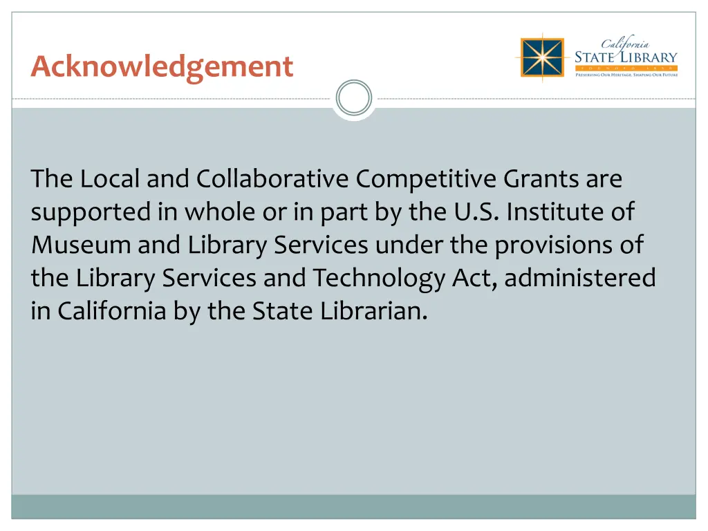 acknowledgement