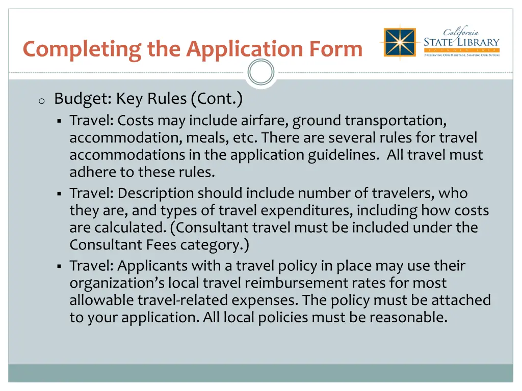 completing the application form 2
