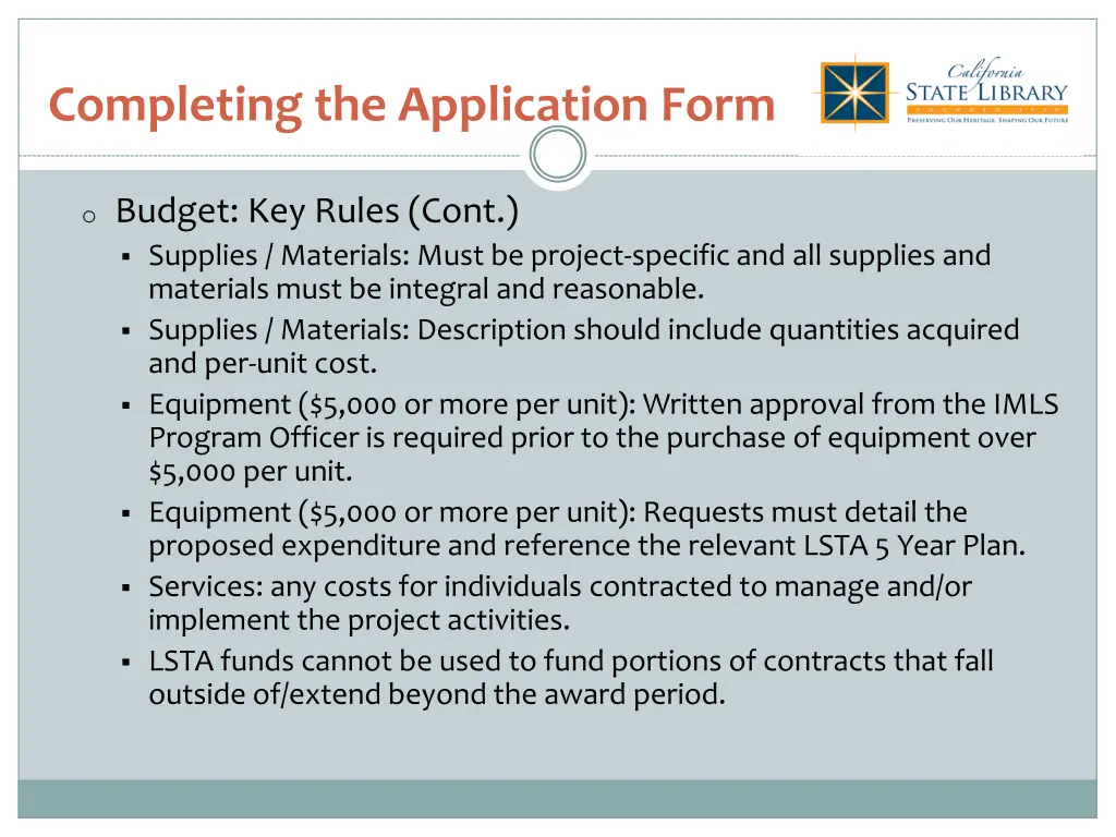 completing the application form 3