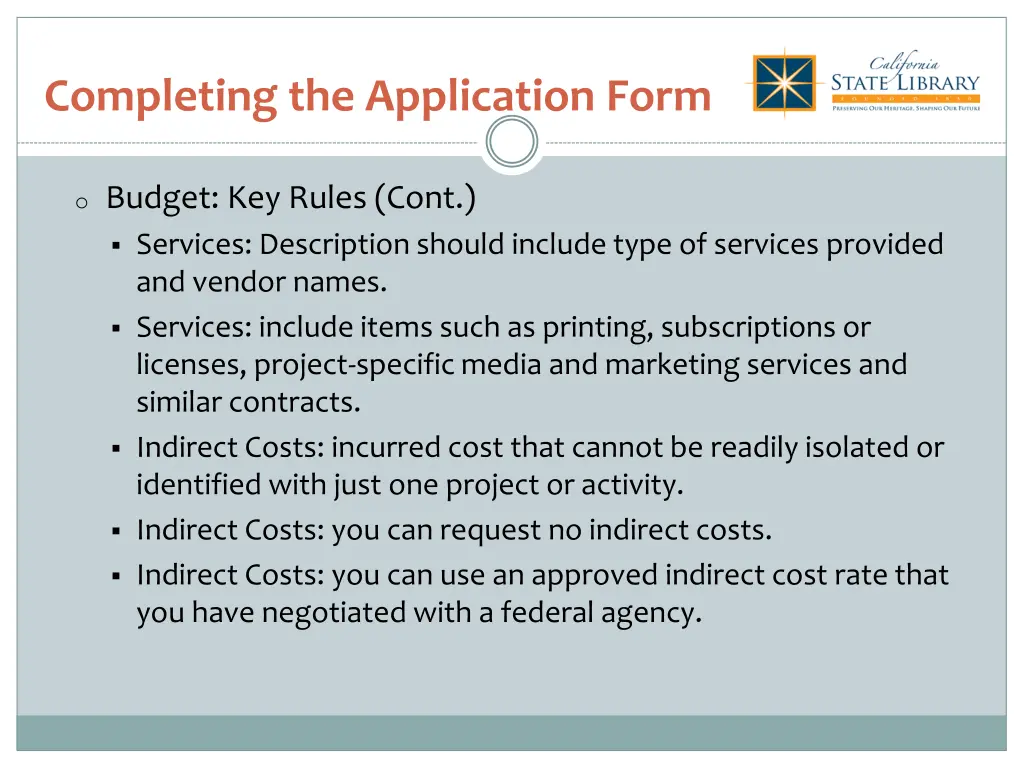 completing the application form 4