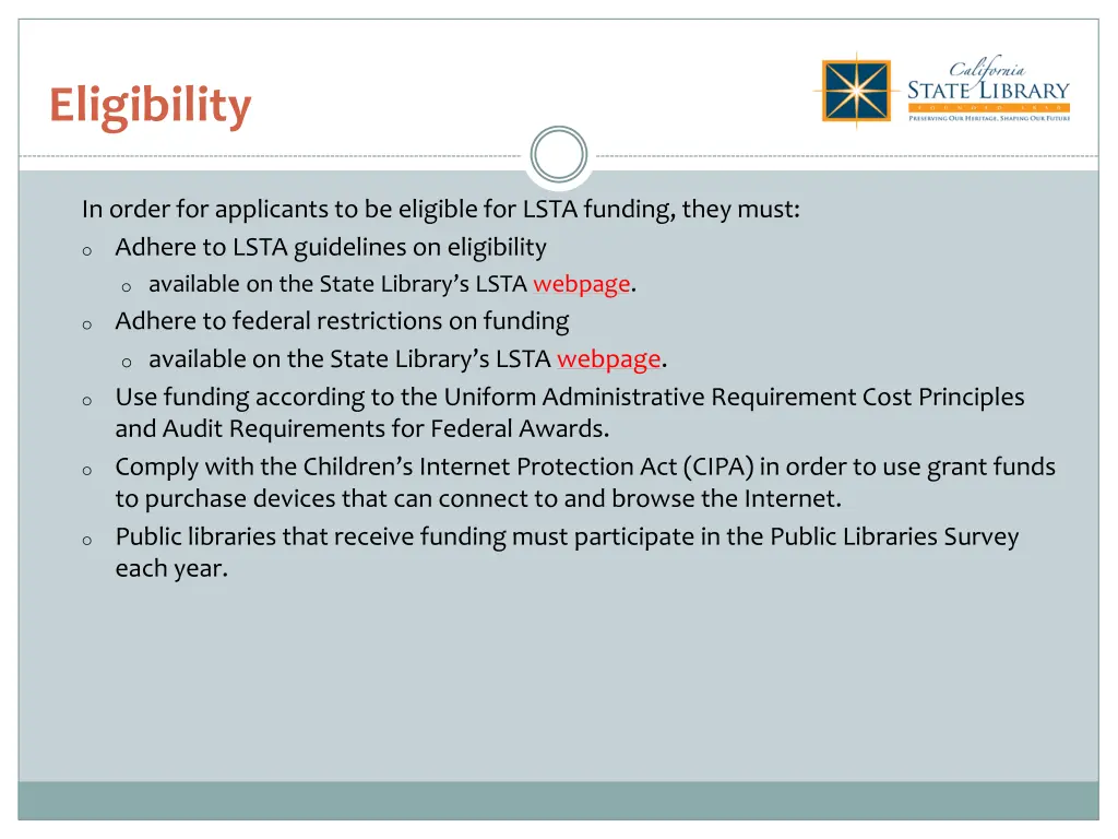 eligibility