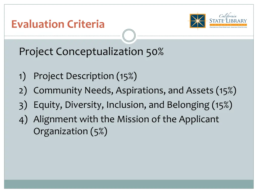 evaluation criteria