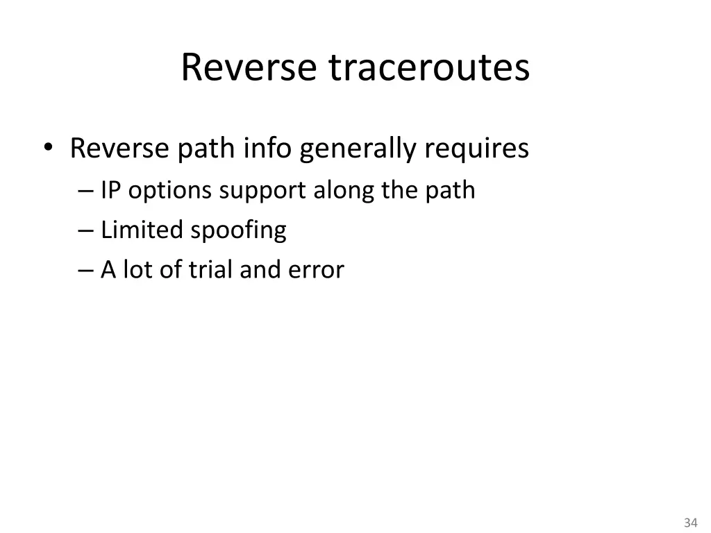 reverse traceroutes