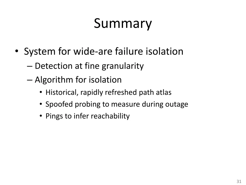 summary