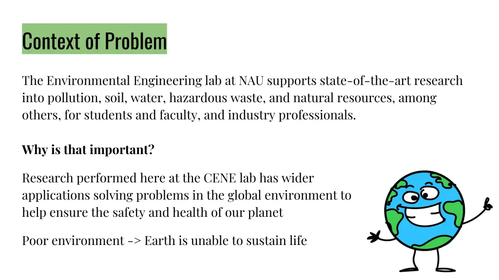 context of problem